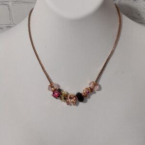 BETSEY JOHNSON Good Luck Charm Choker Necklace 16 Inch